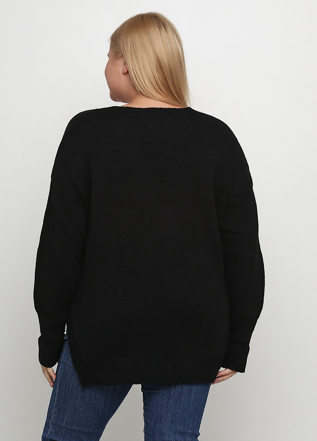 Черный демисезонный пуловер пуловер mnn mond