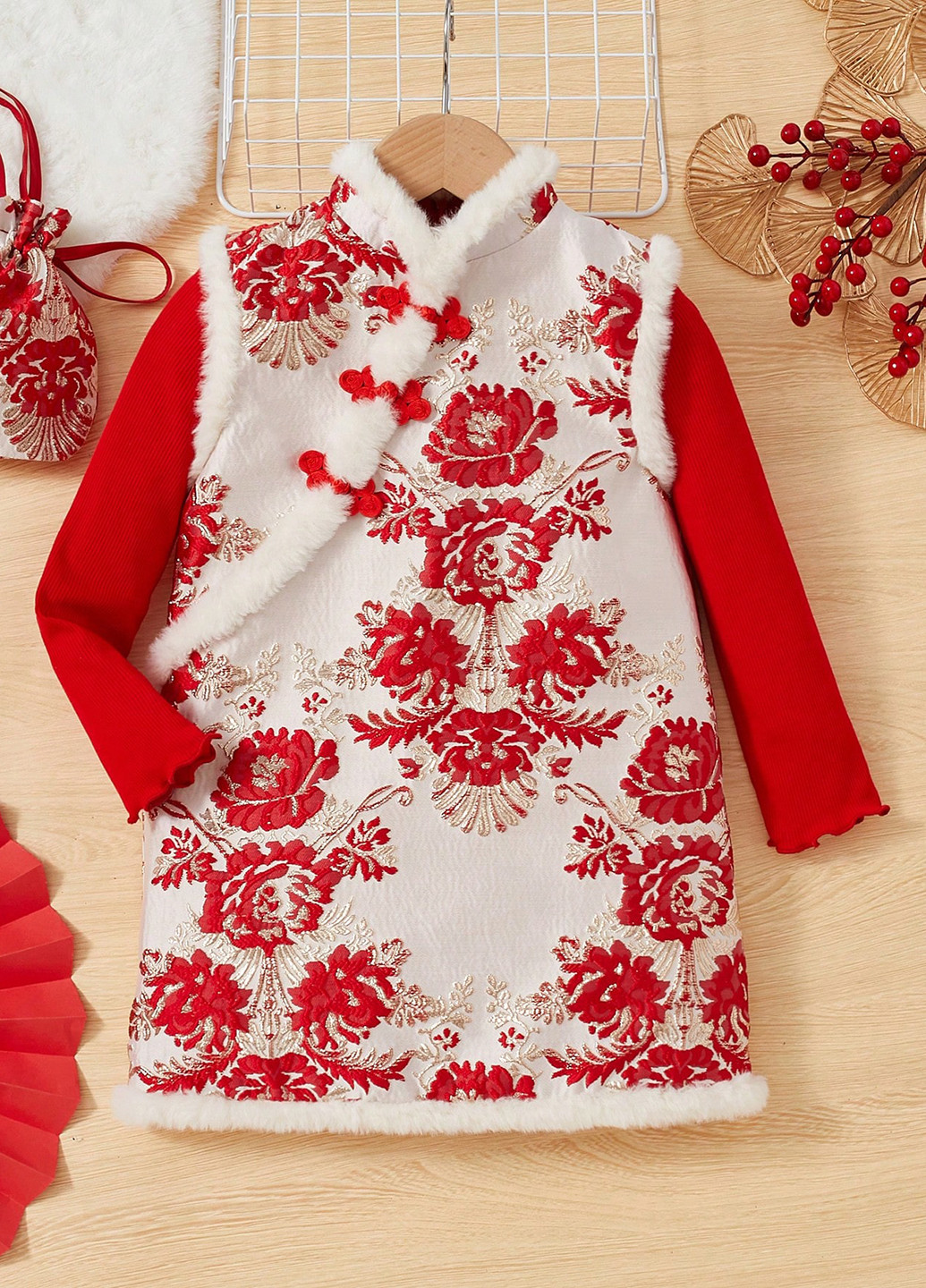 Комбінований демісезонний костюм (гольф, сукня) з сукнею SHEIN