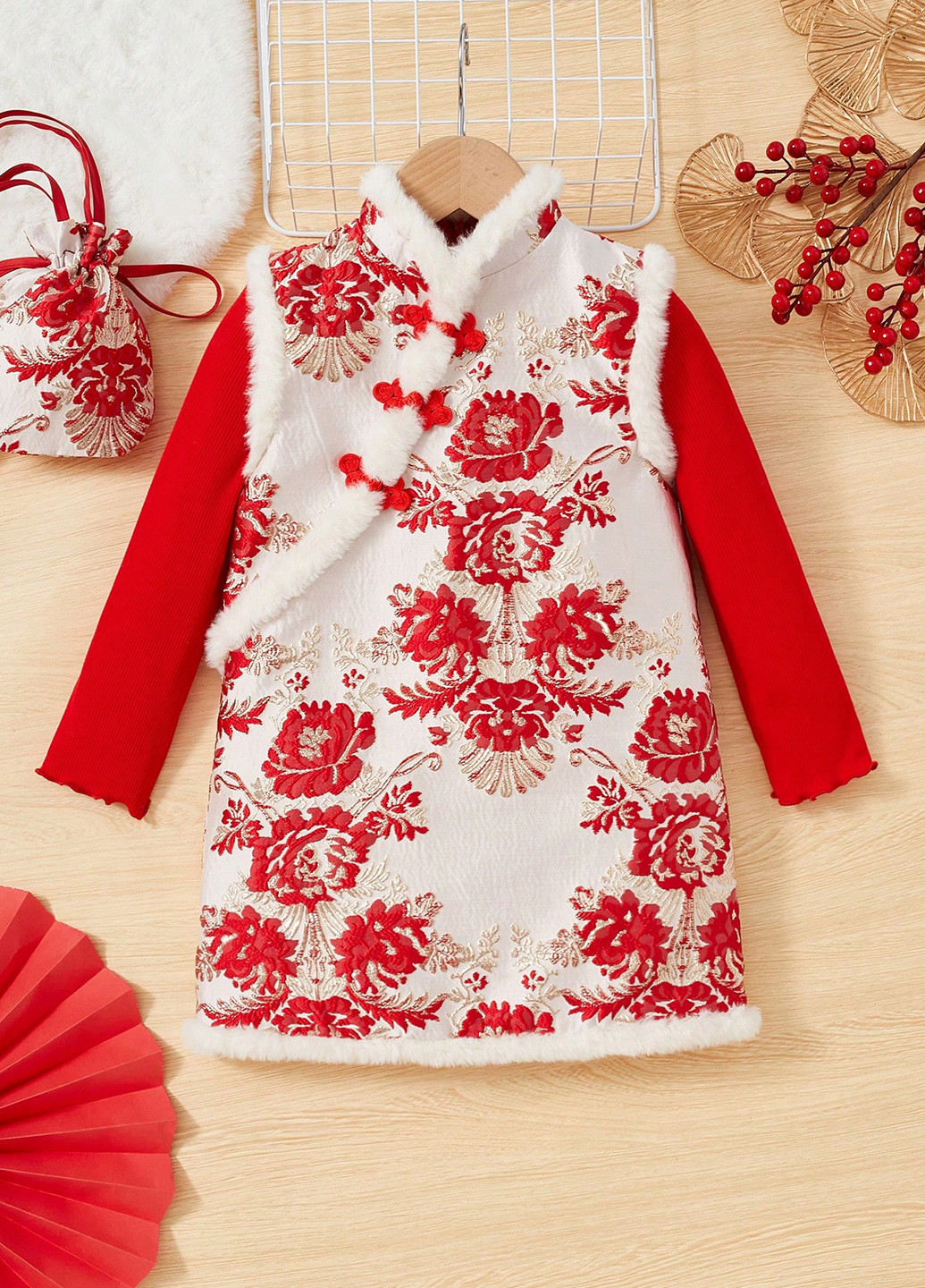 Комбінований демісезонний костюм (гольф, сукня) з сукнею SHEIN