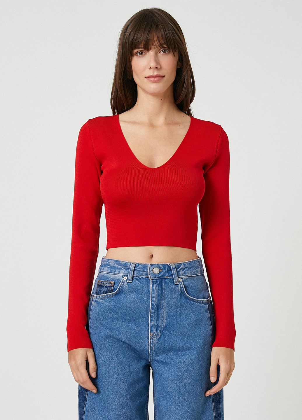 Красный демисезонный пуловер пуловер KOTON