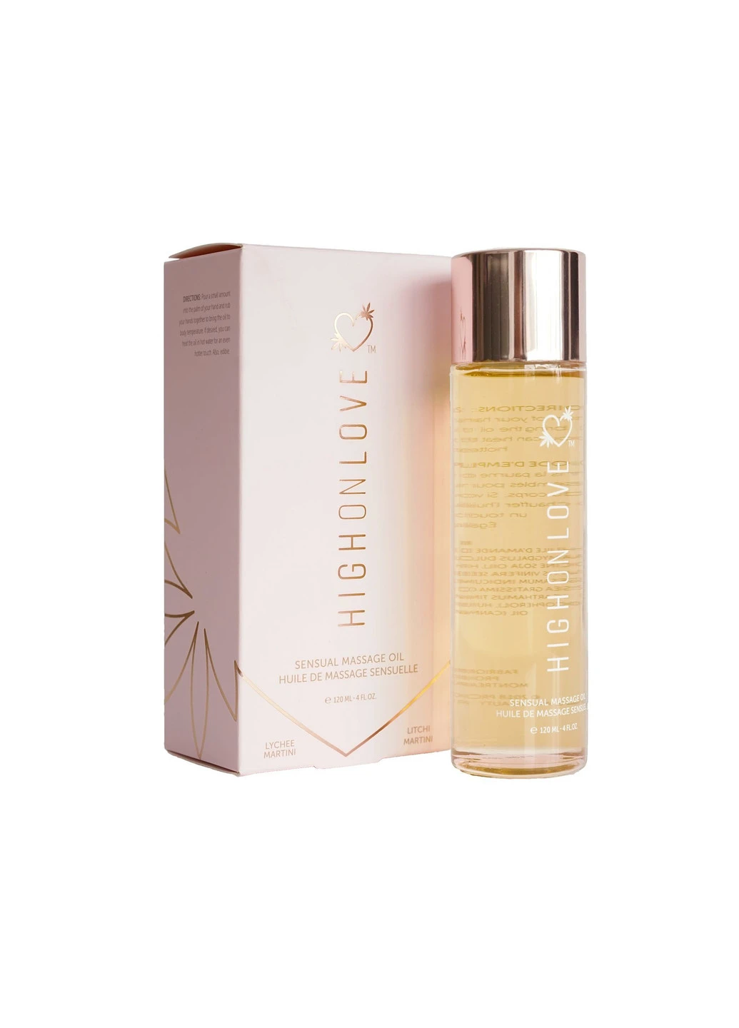 Масажне масло Massage Oil - Lychee Martini (120 мл) HighOnLove (252156206)