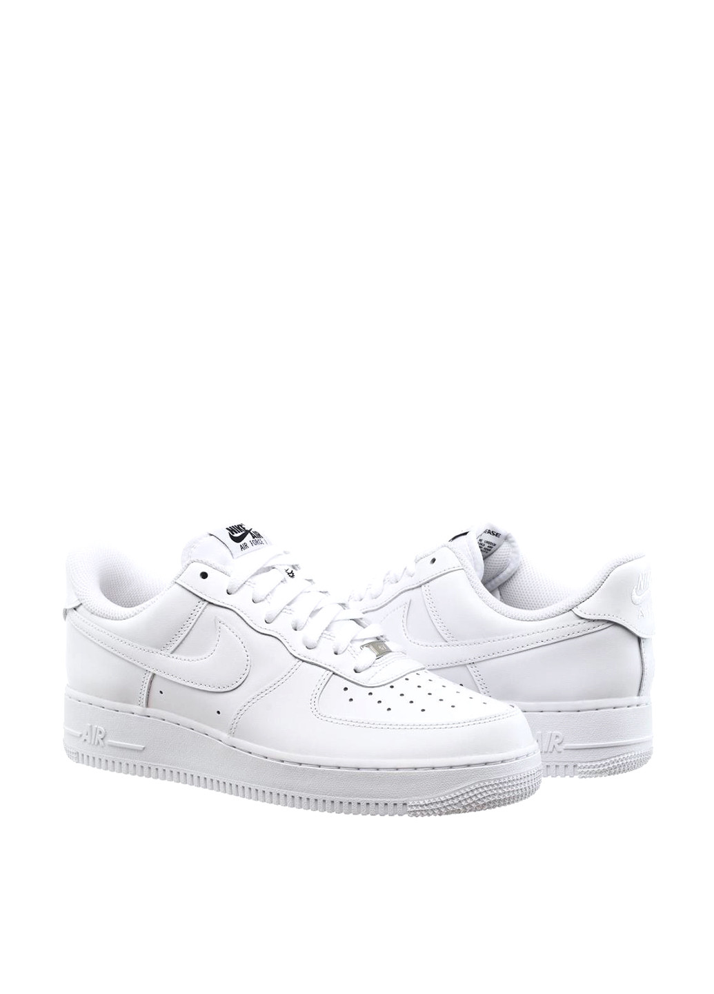 Белые демисезонные кроссовки fd1146-100 Nike Air Force 1 Low FlyEase Triple