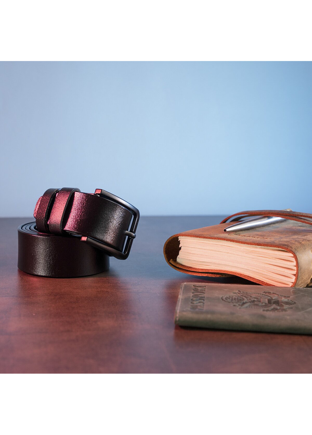 Мужской кожаный ремень 115х3,6 см Vintage (252413443)