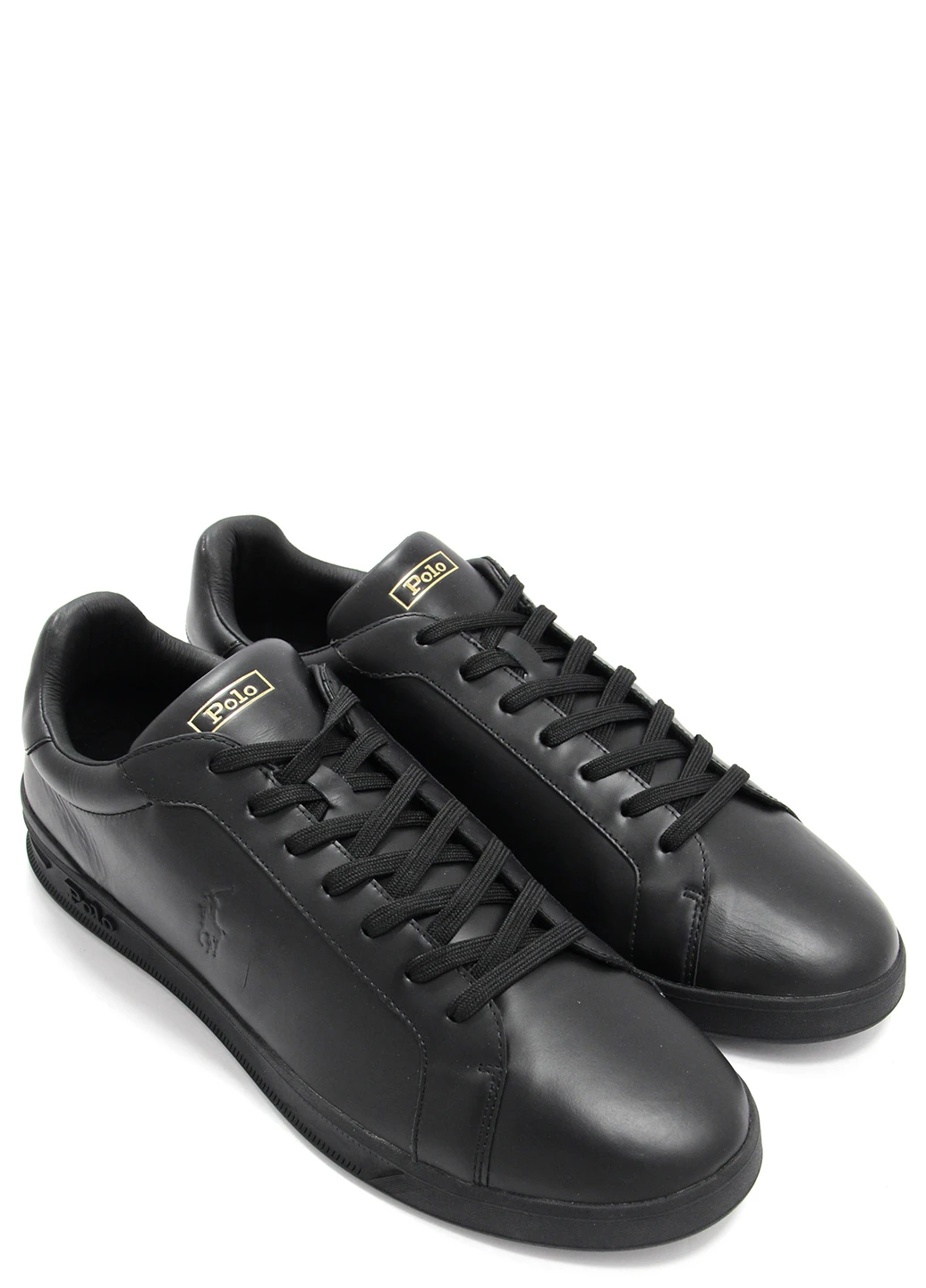 Чорні чоловічі кеди ralph lauren hrt ct ll-sk-ath Polo