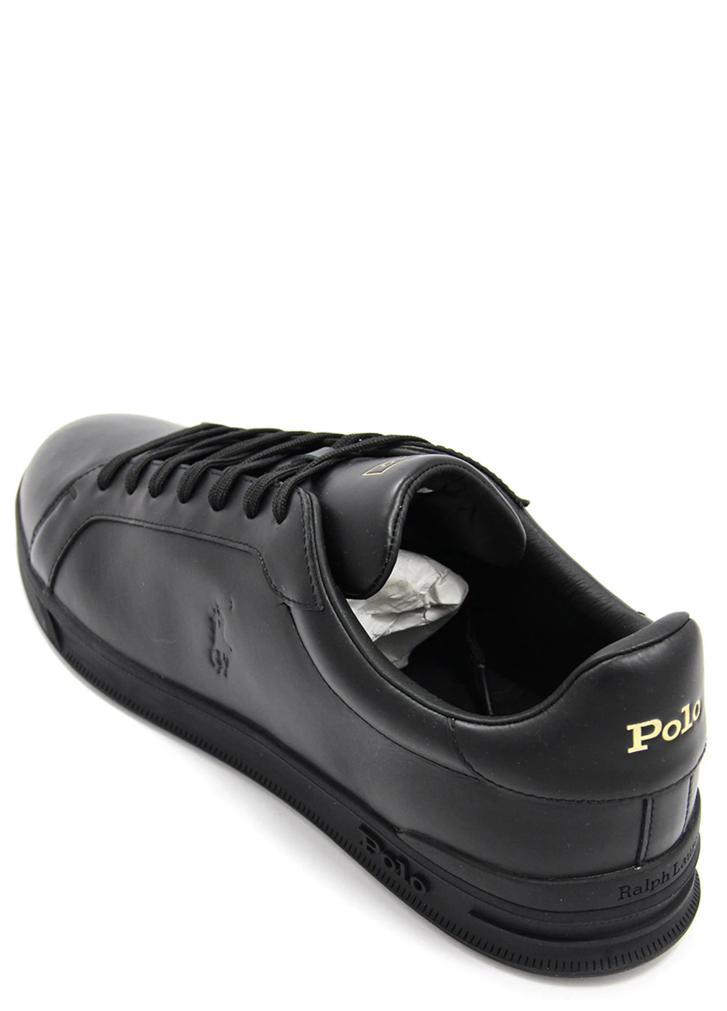 Чорні чоловічі кеди ralph lauren hrt ct ll-sk-ath Polo