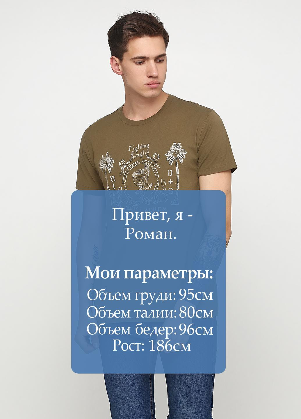 Оливковая футболка Ralph Lauren