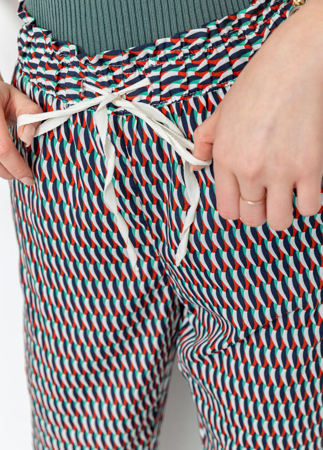 Индиго кэжуал летние зауженные брюки Ager
