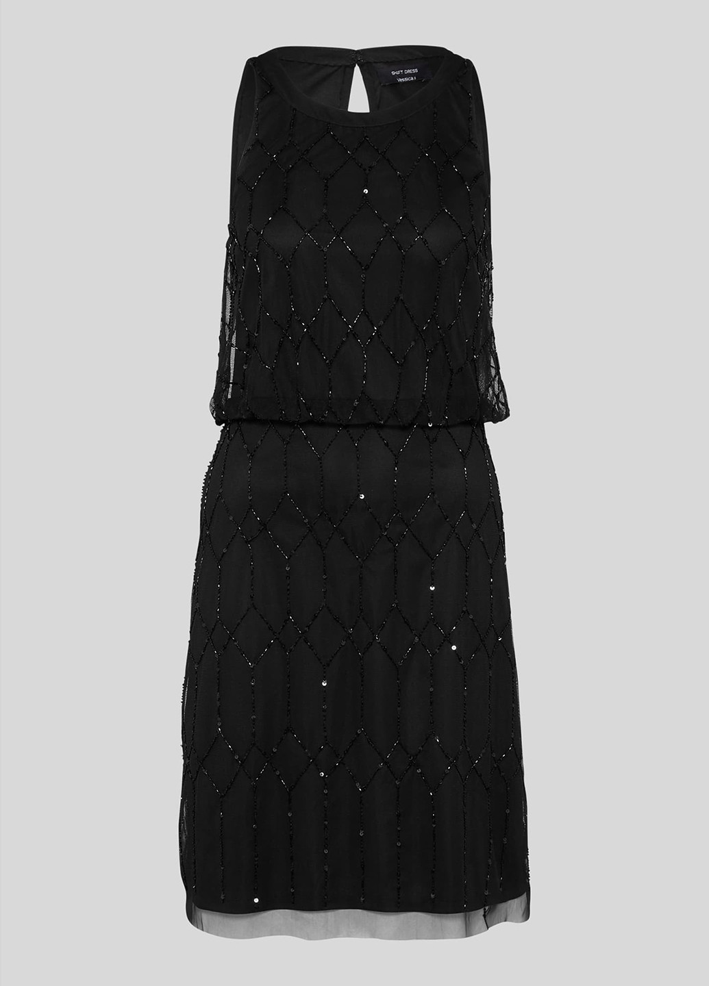 Черное кэжуал платье C&A однотонное