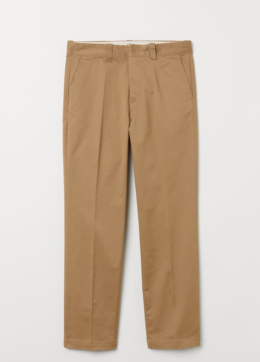 Бежевые демисезонные брюки H&M