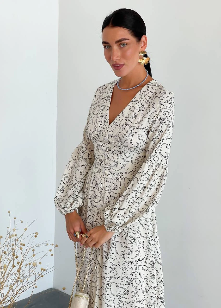 Білий сукня Liton з квітковим принтом
