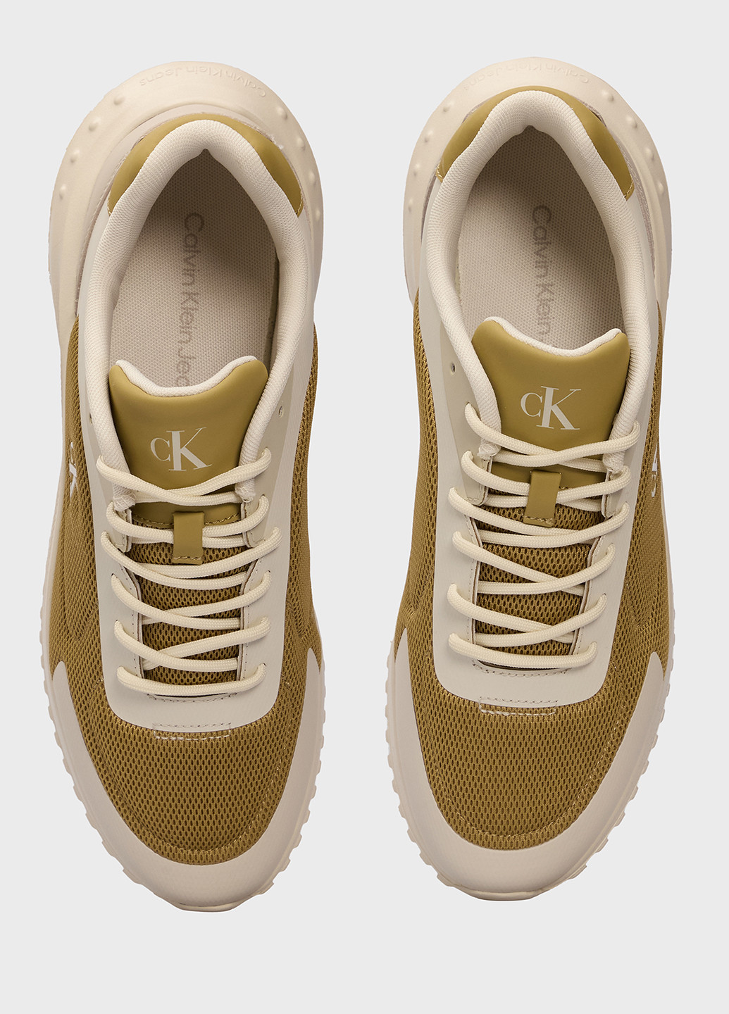 Коричневые всесезонные кроссовки Calvin Klein Jeans