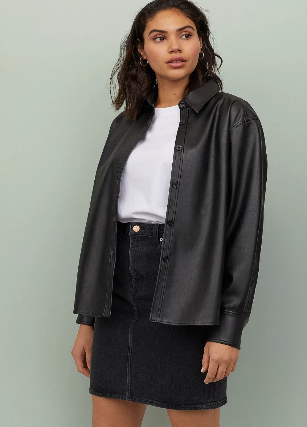 Черная юбка H&M
