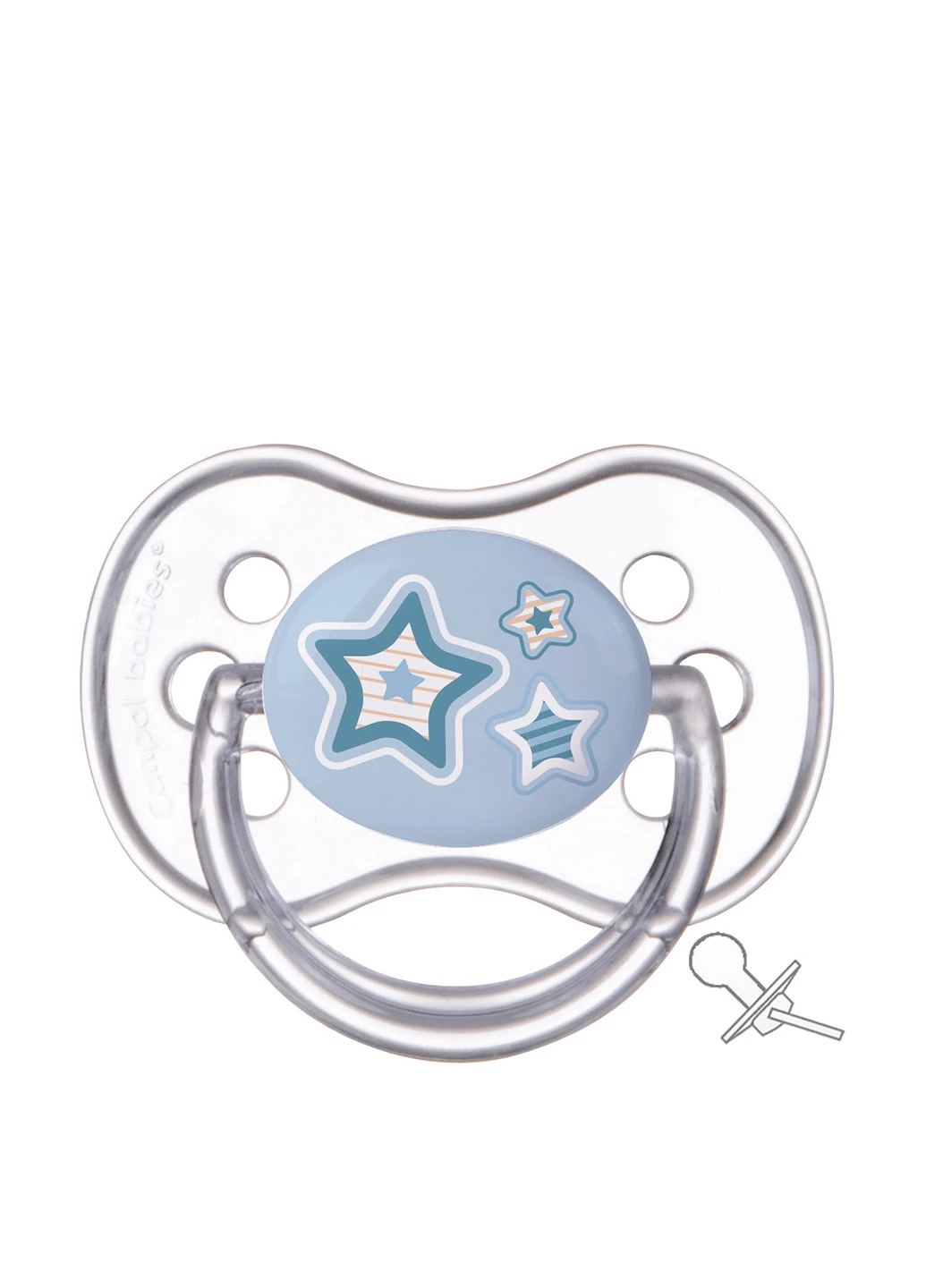 Пустушка силіконова кругла +18м Newborn baby (1 шт) Canpol Babies (91068935)