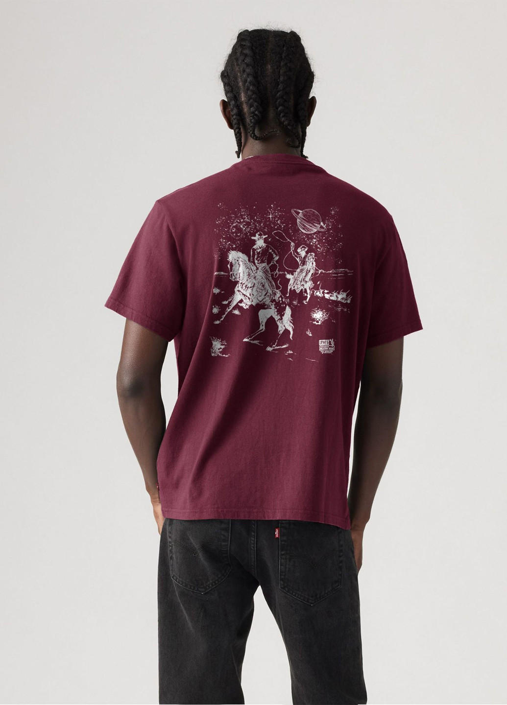 Вишнева футболка Levi's