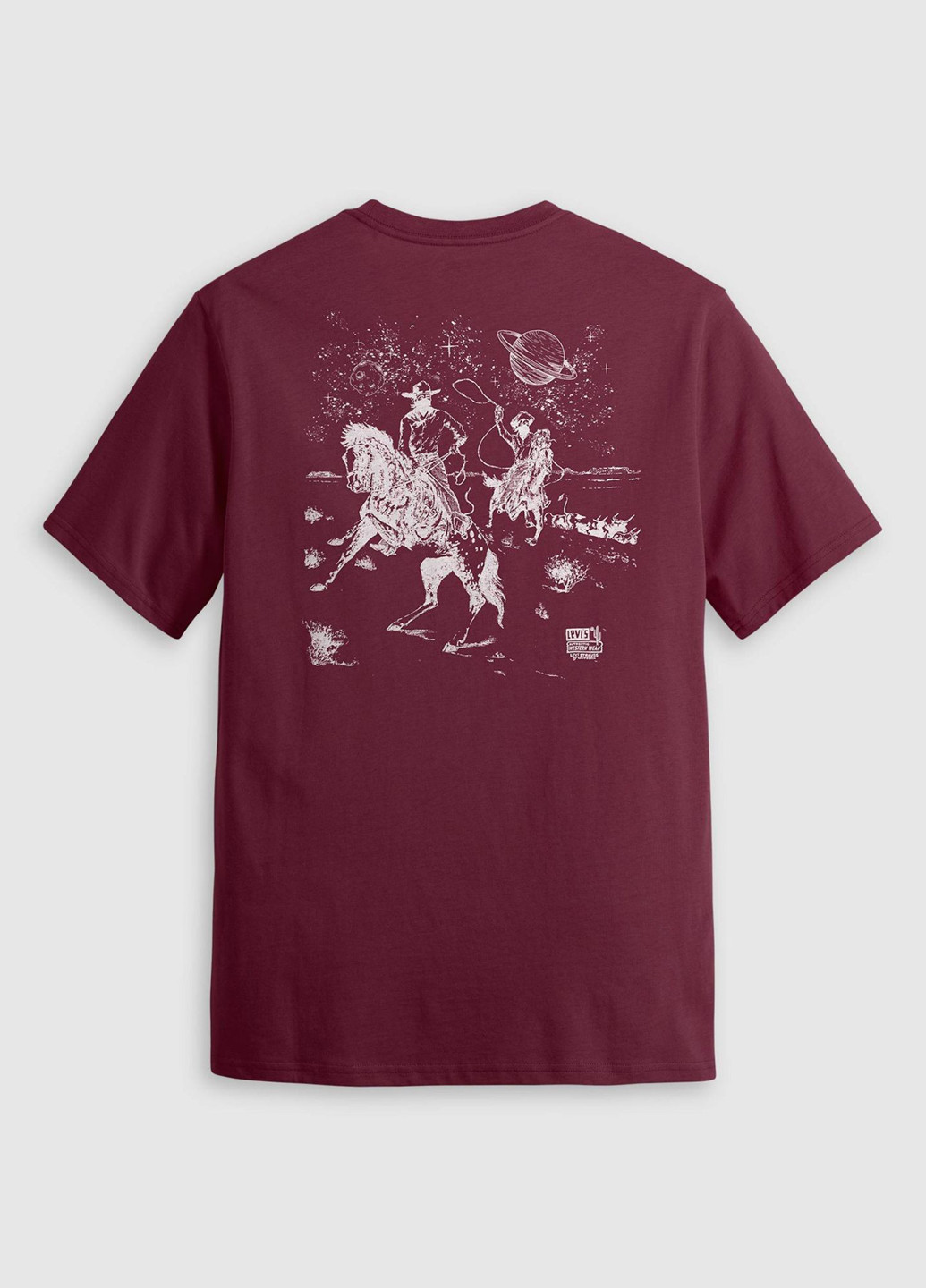 Вишнева футболка Levi's
