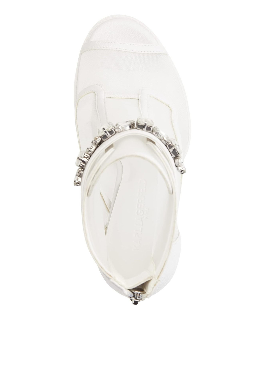 Белые летняя ботильоны Karl Lagerfeld