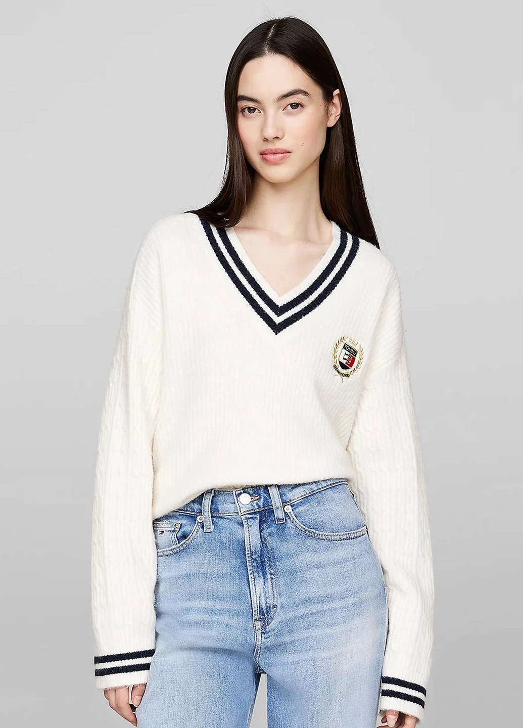 Білий демісезонний пуловер пуловер Tommy Jeans