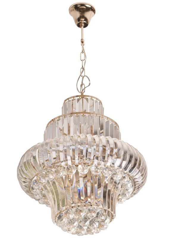 Люстра кришталева підвісна з підсвічуванням велика з пультом BCL-632C/8 E14 + LED Brille (253886586)