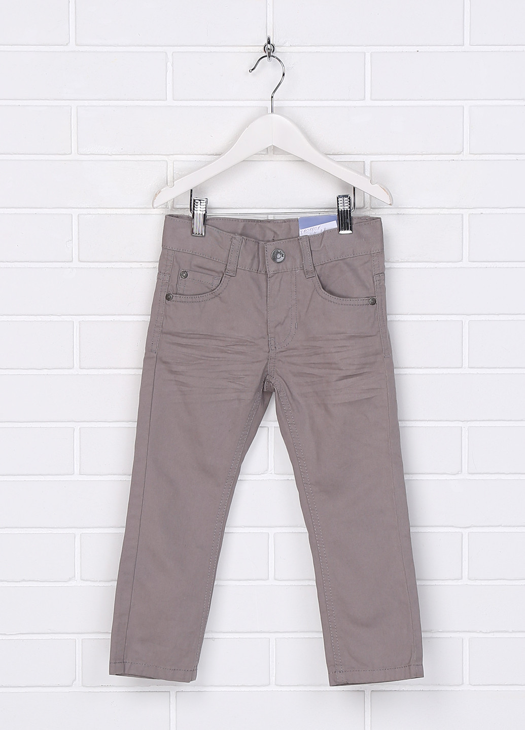 Серые кэжуал демисезонные брюки прямые Colours