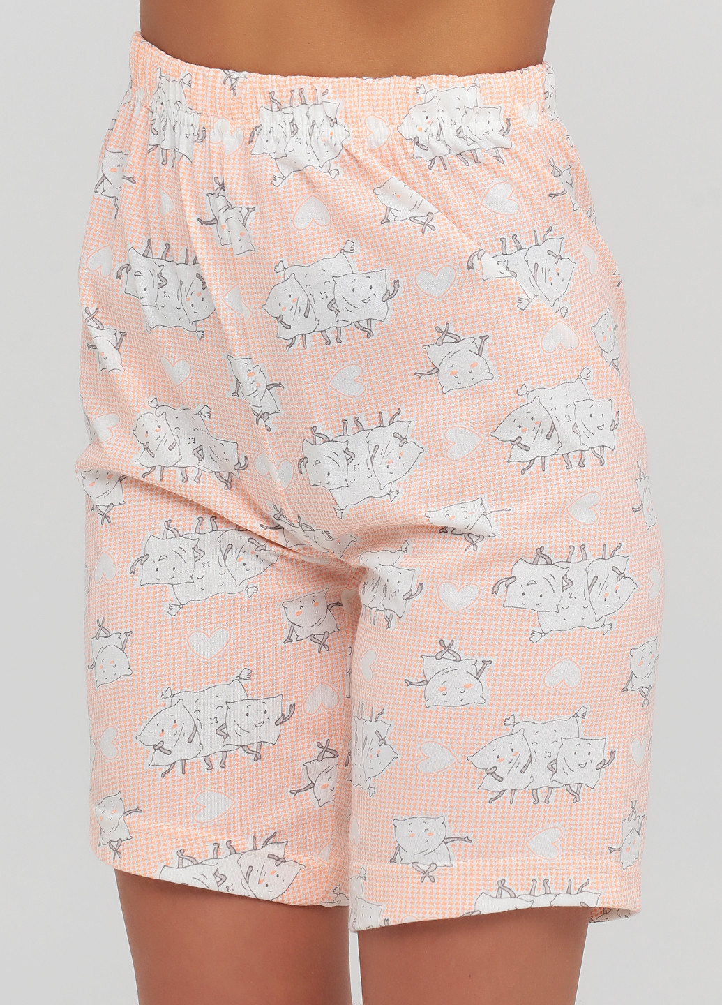 Персиковая всесезон пижама (майка, шорты) майка + шорты Marilynmod