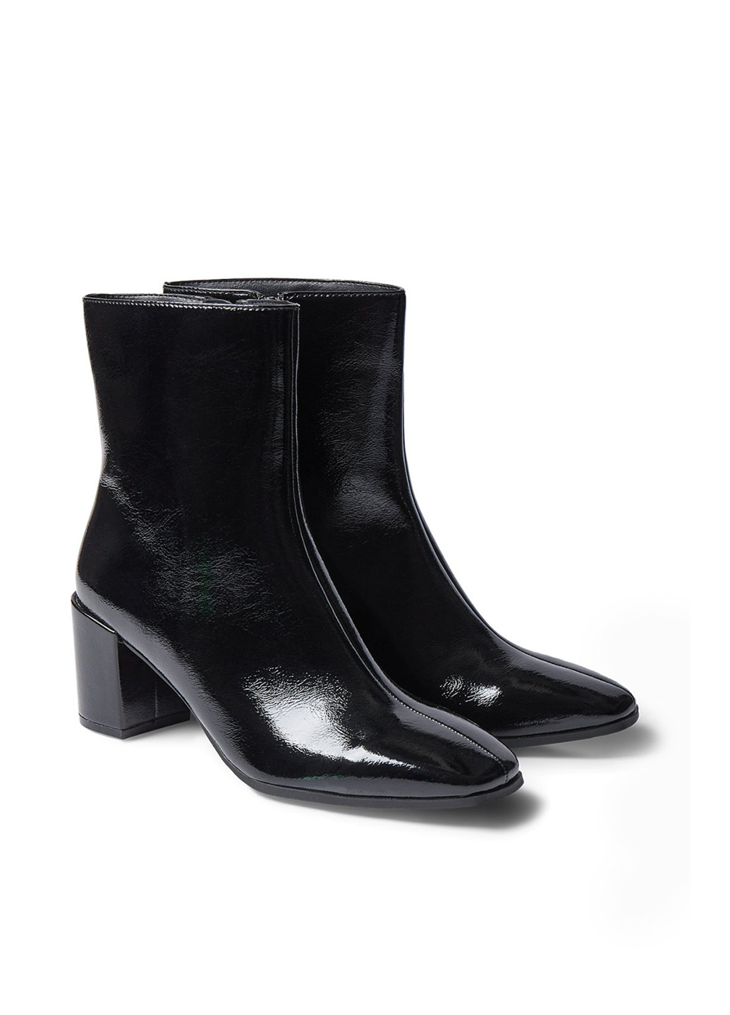 Осенние полуботинки C&A лаковые из искусственной кожи