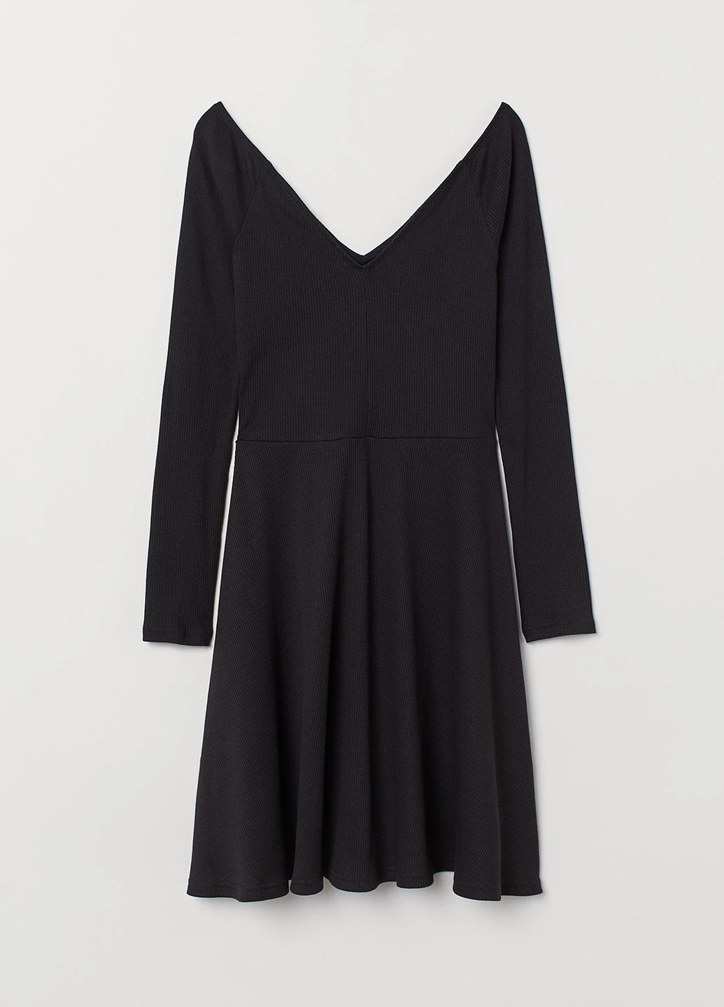 Черное деловое платье H&M однотонное