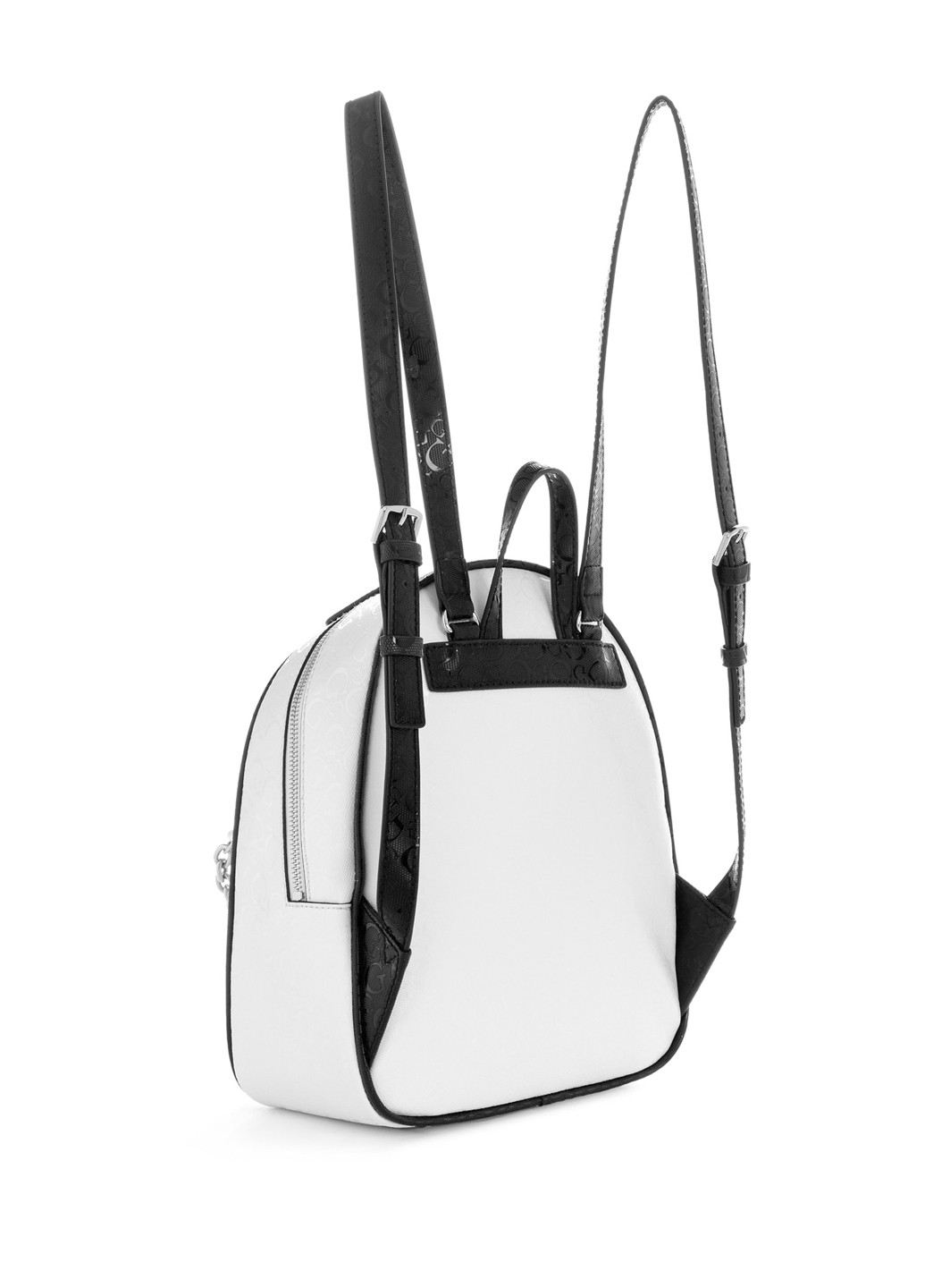 Білий демісезонний комплект (рюкзак, гаманець) Guess