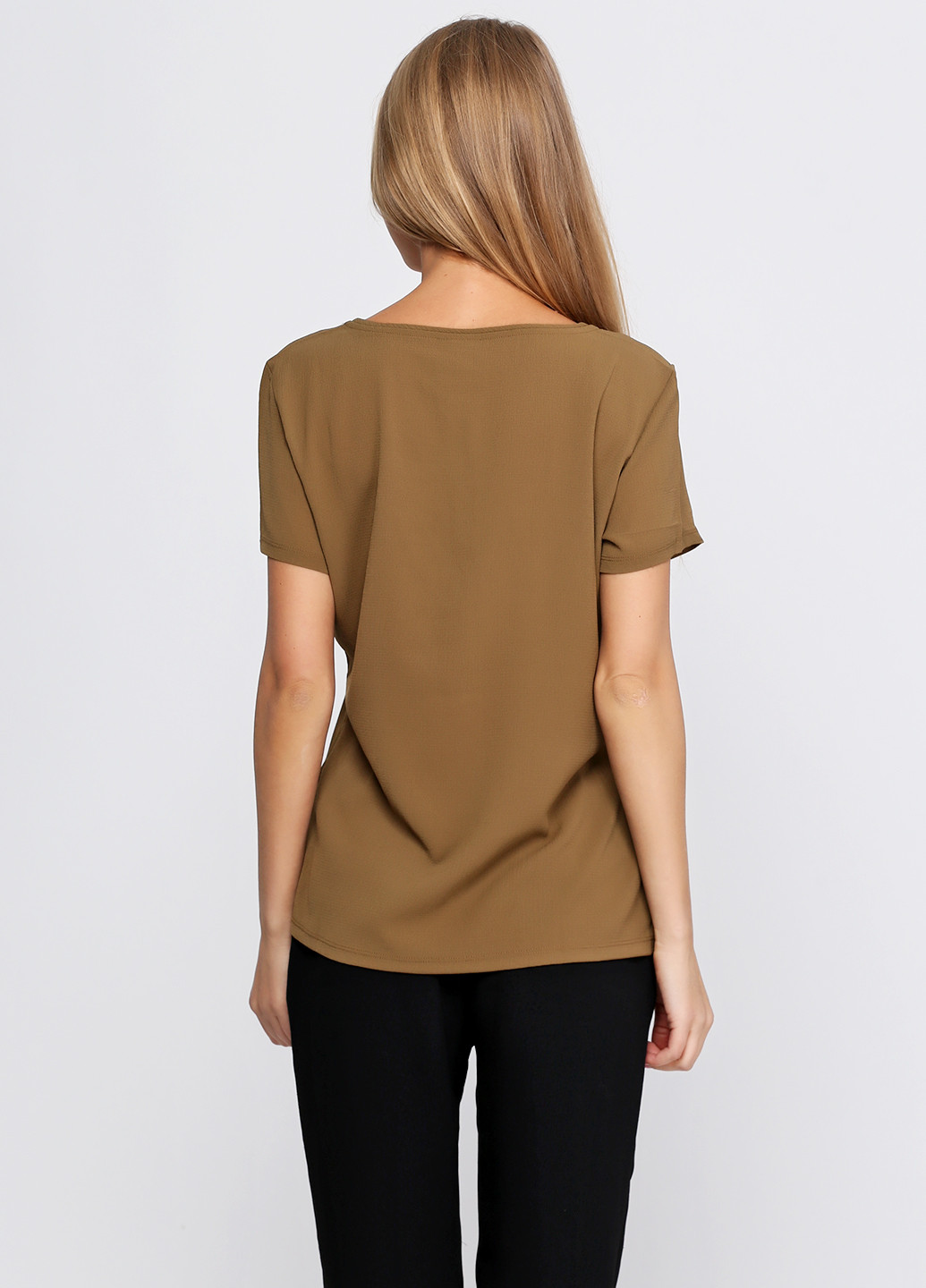 Оливковая (хаки) летняя блуза Vero Moda