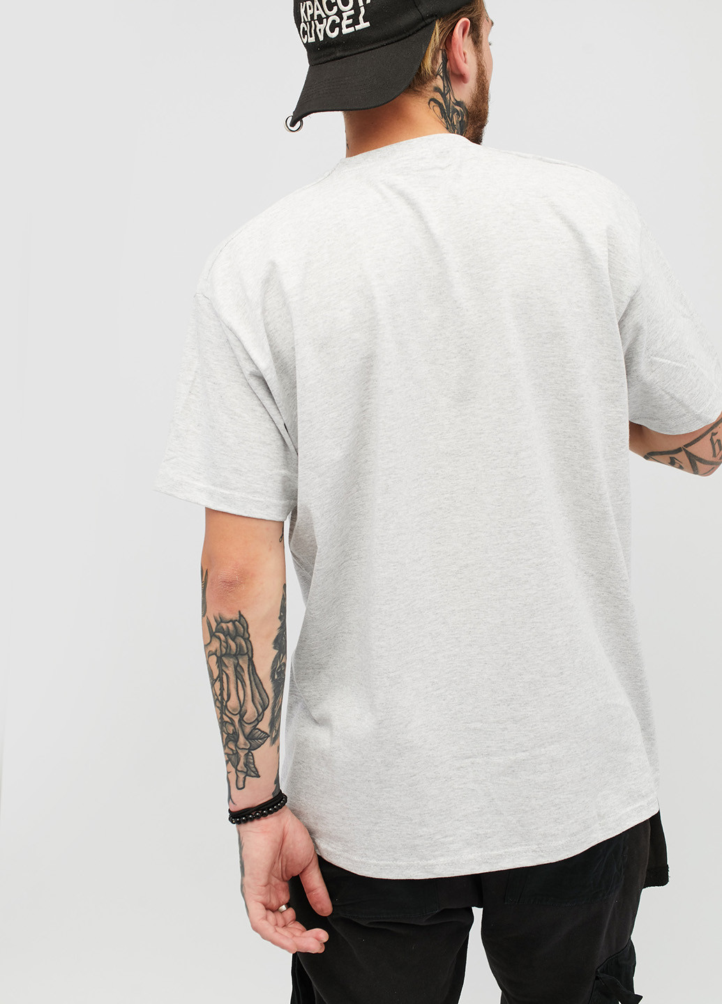 Светло-серая футболка YAPPI