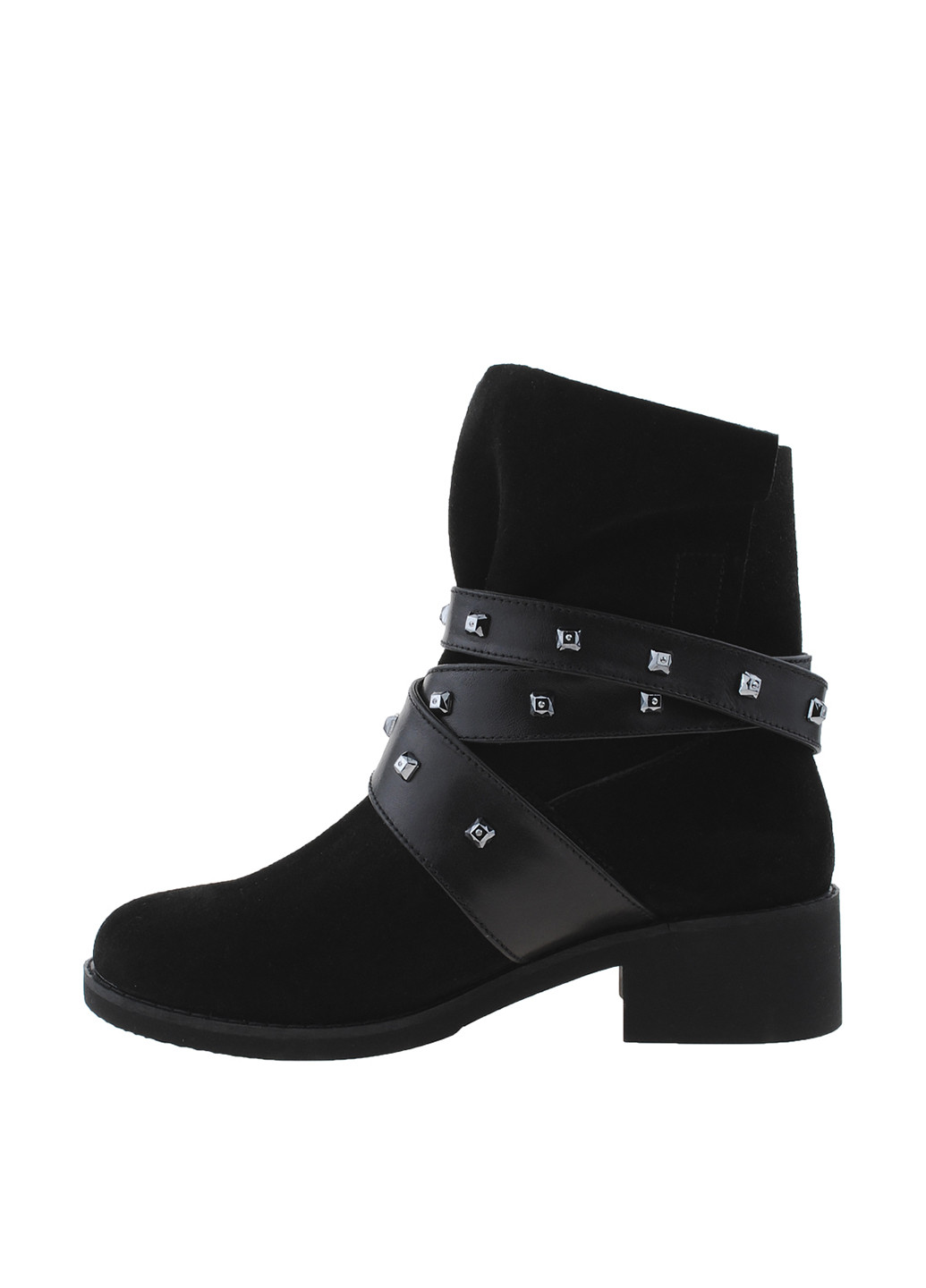 Осенние ботинки Tayana с заклепками, с пряжкой из натуральной замши