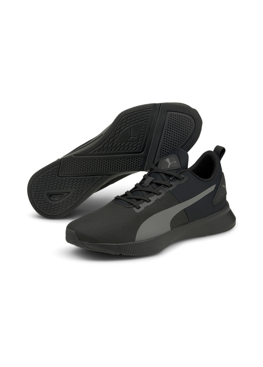 Черные всесезонные кроссовки flyer runner mesh running shoes Puma