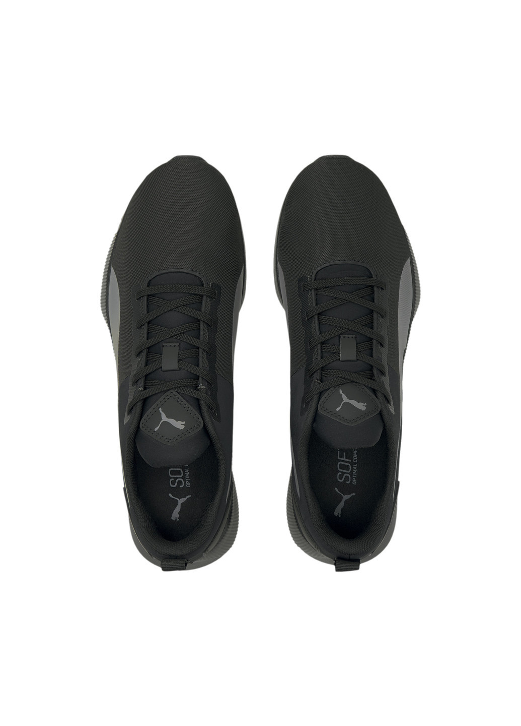 Черные всесезонные кроссовки flyer runner mesh running shoes Puma