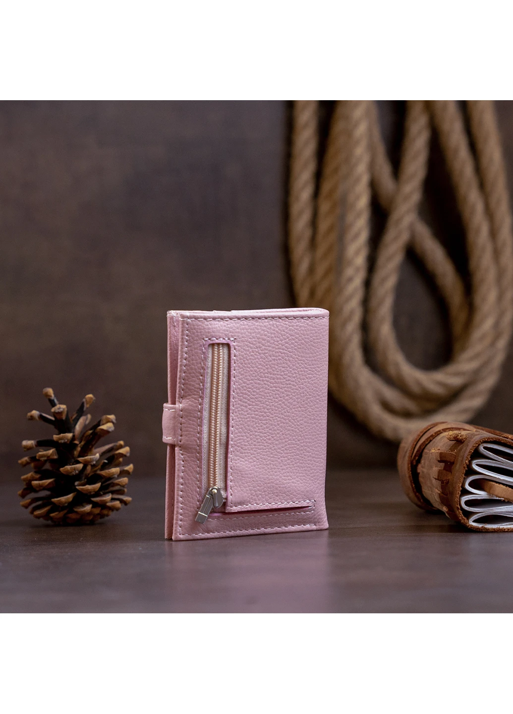 Жіночий шкіряний гаманець-візитниця 10х8,3х1,5 см st leather (252129266)