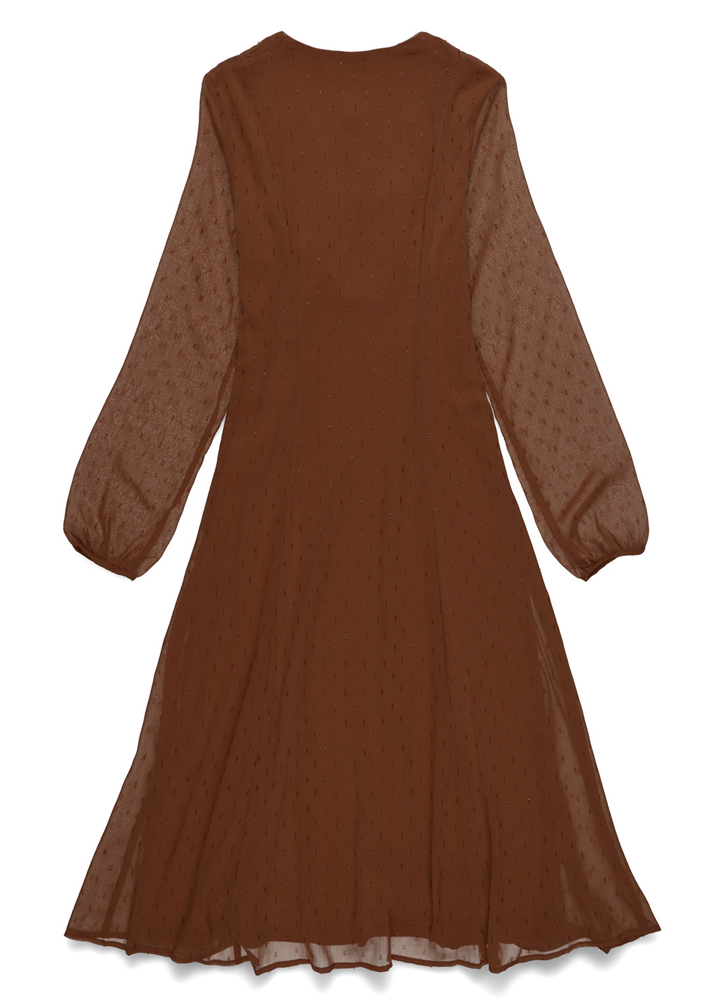 Светло-коричневое кэжуал платье а-силуэт Anna Field однотонное