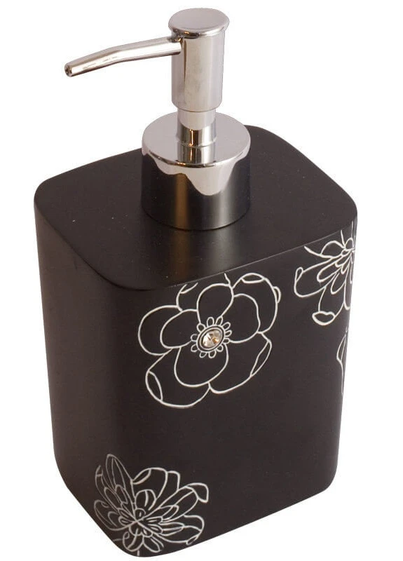 Дозатор для жидкого мыла Trento Crystal Nero (25002) Trento Design Studio (253712894)