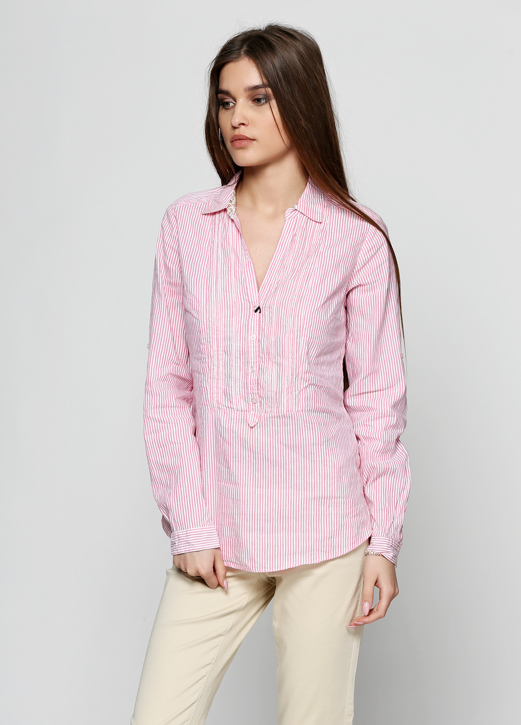 Розовая демисезонная блуза Massimo Dutti