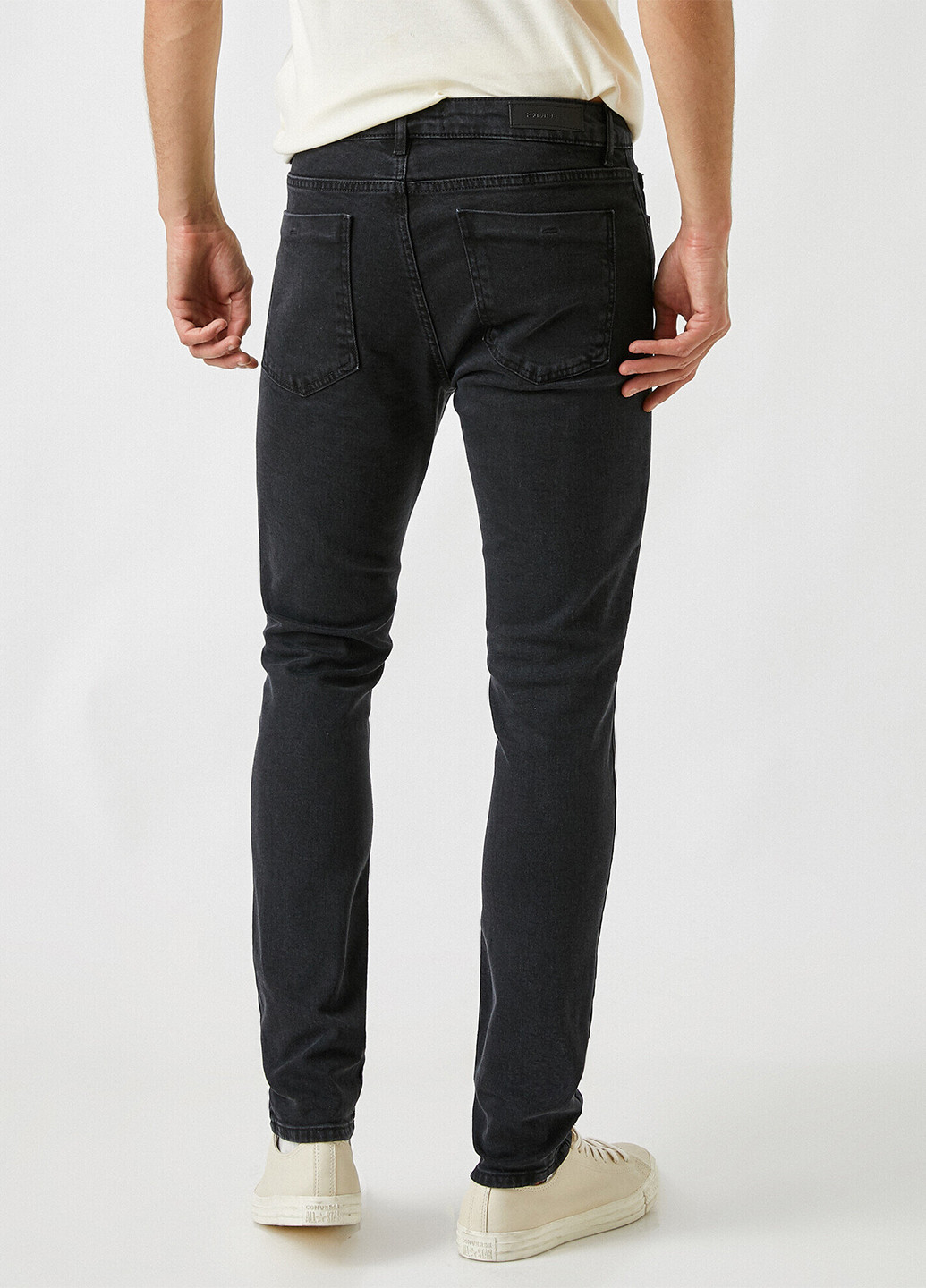 Черные демисезонные скинни джинсы KOTON