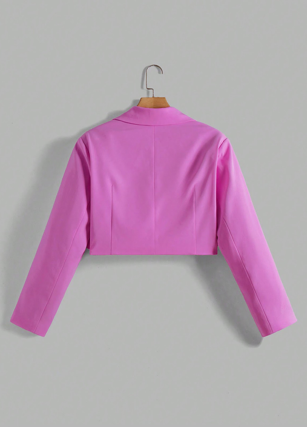 Розовый женский жакет SHEIN однотонный - демисезонный