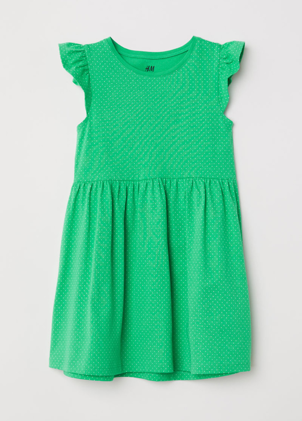 Зелёное платье H&M (113622458)