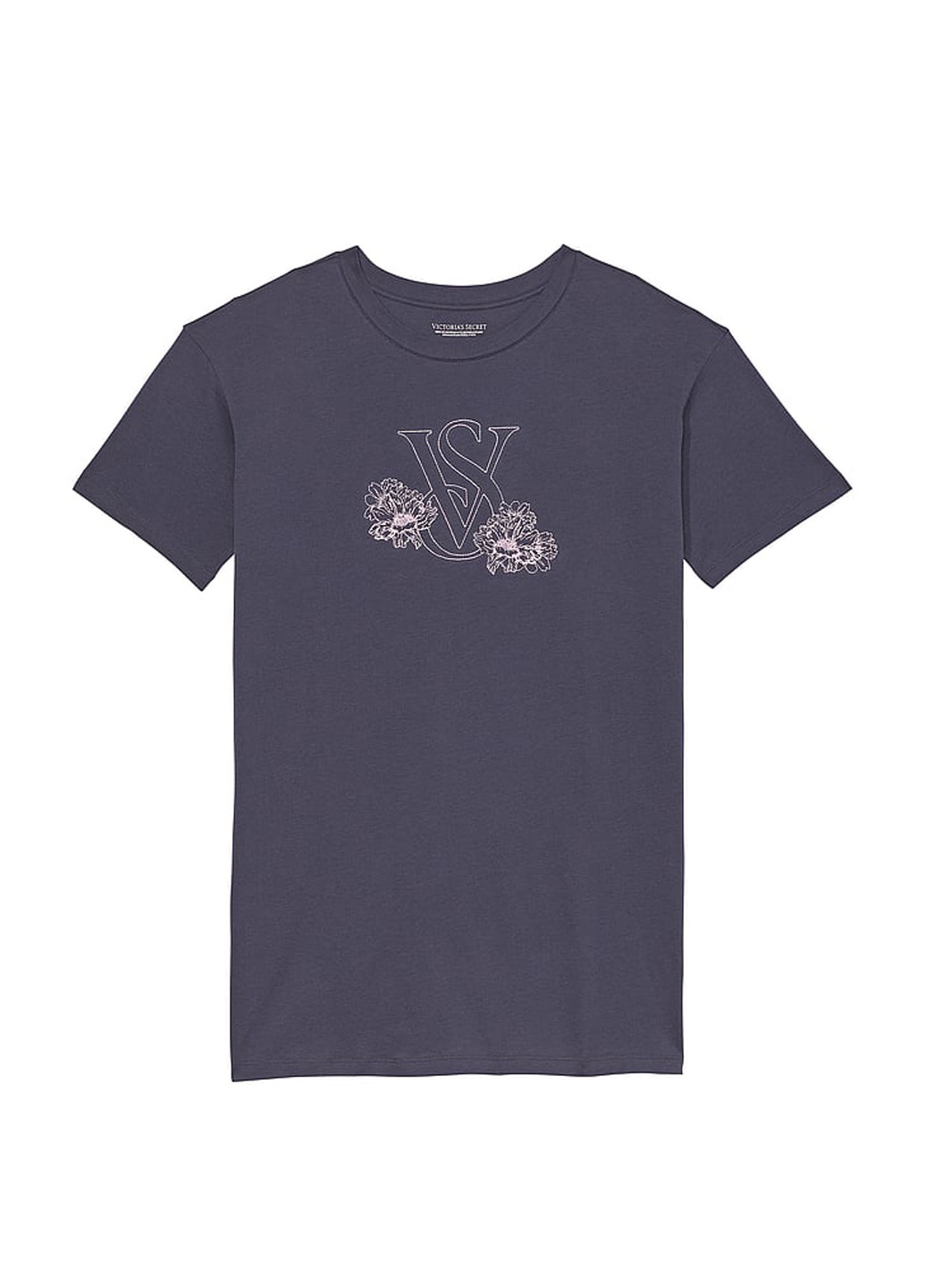 Темно-синее домашнее платье платье-футболка Victoria's Secret однотонное