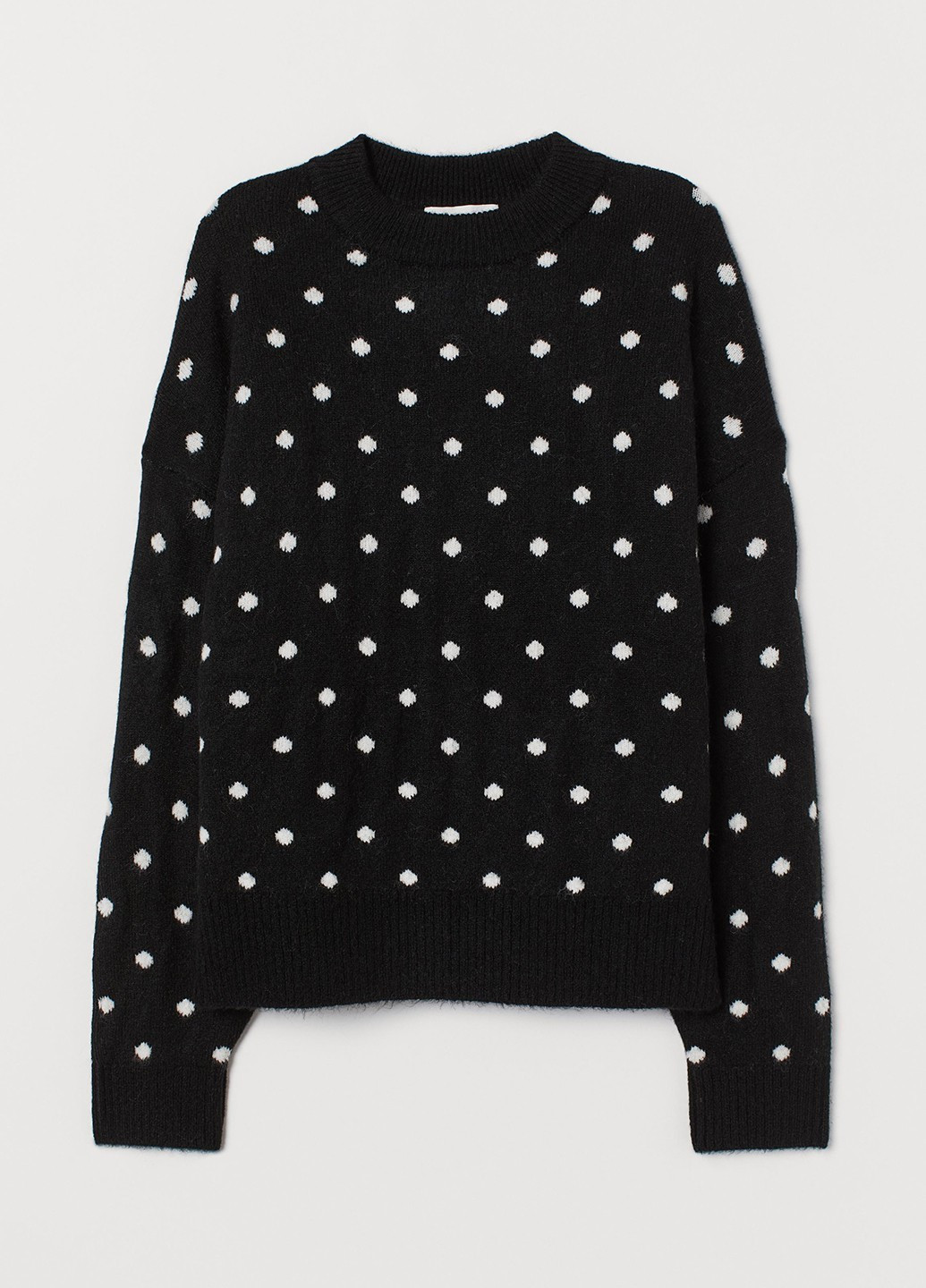 Черно-белый зимний джемпер джемпер H&M