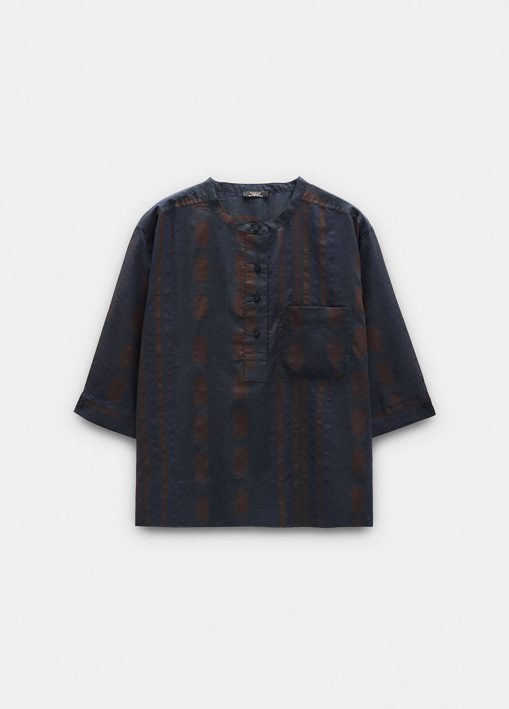 Темно-синяя кэжуал рубашка в полоску Parfois