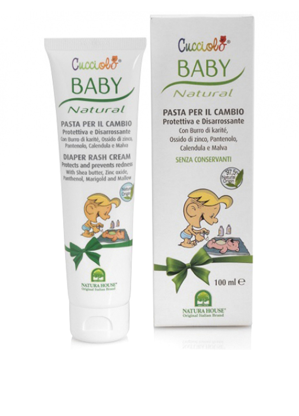 Крем против опрелости для детей Cucciolo Baby Diaper Rash Cream 100 мл Natura House (88091088)