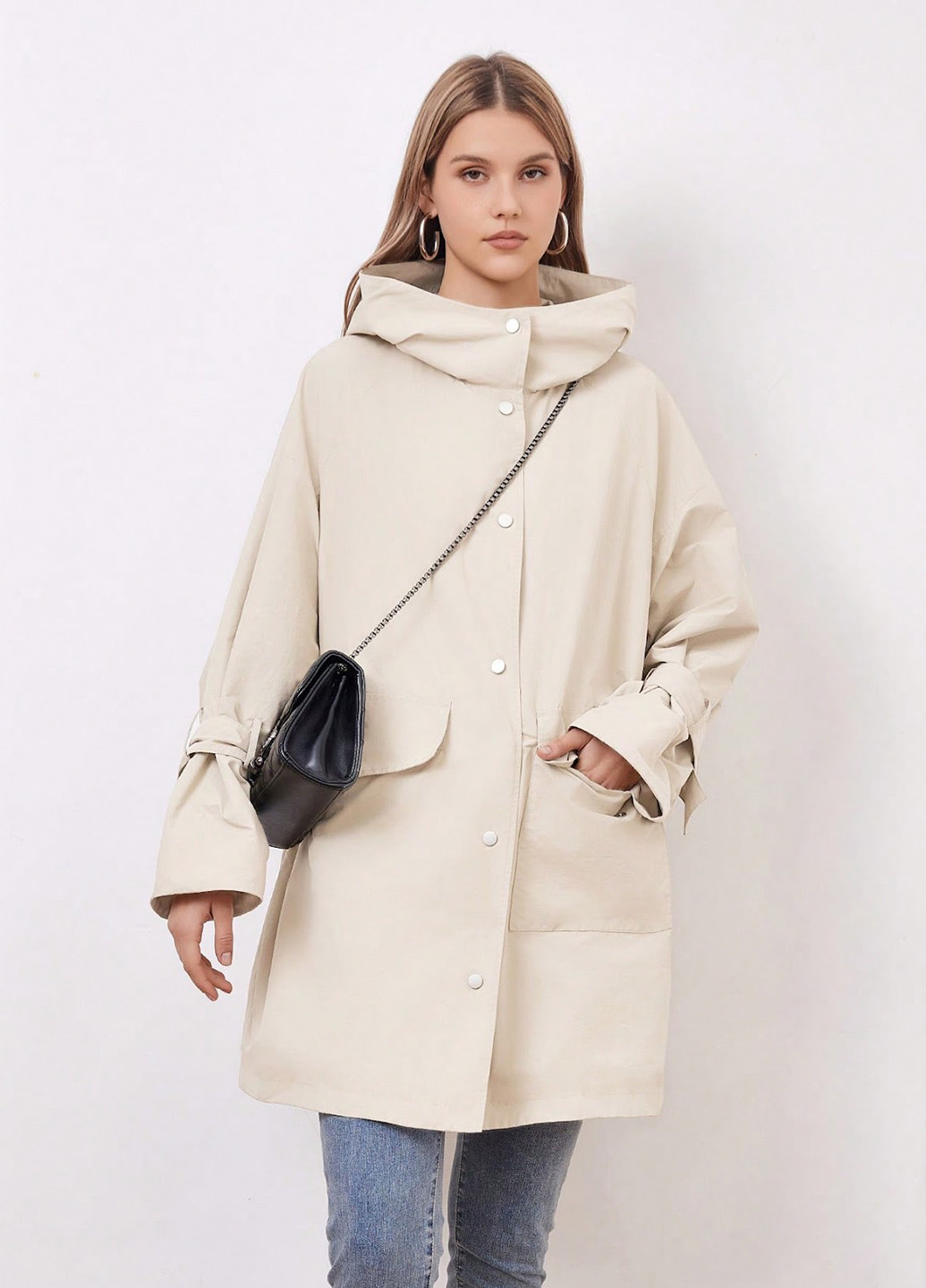 Плащ SHEIN тренчкот на кнопках демисезон (330749678)
