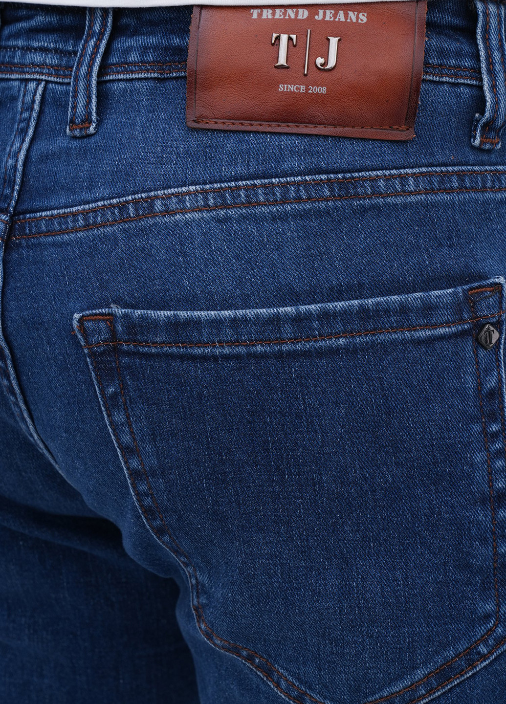 Синие демисезонные слим джинсы Trend Collection