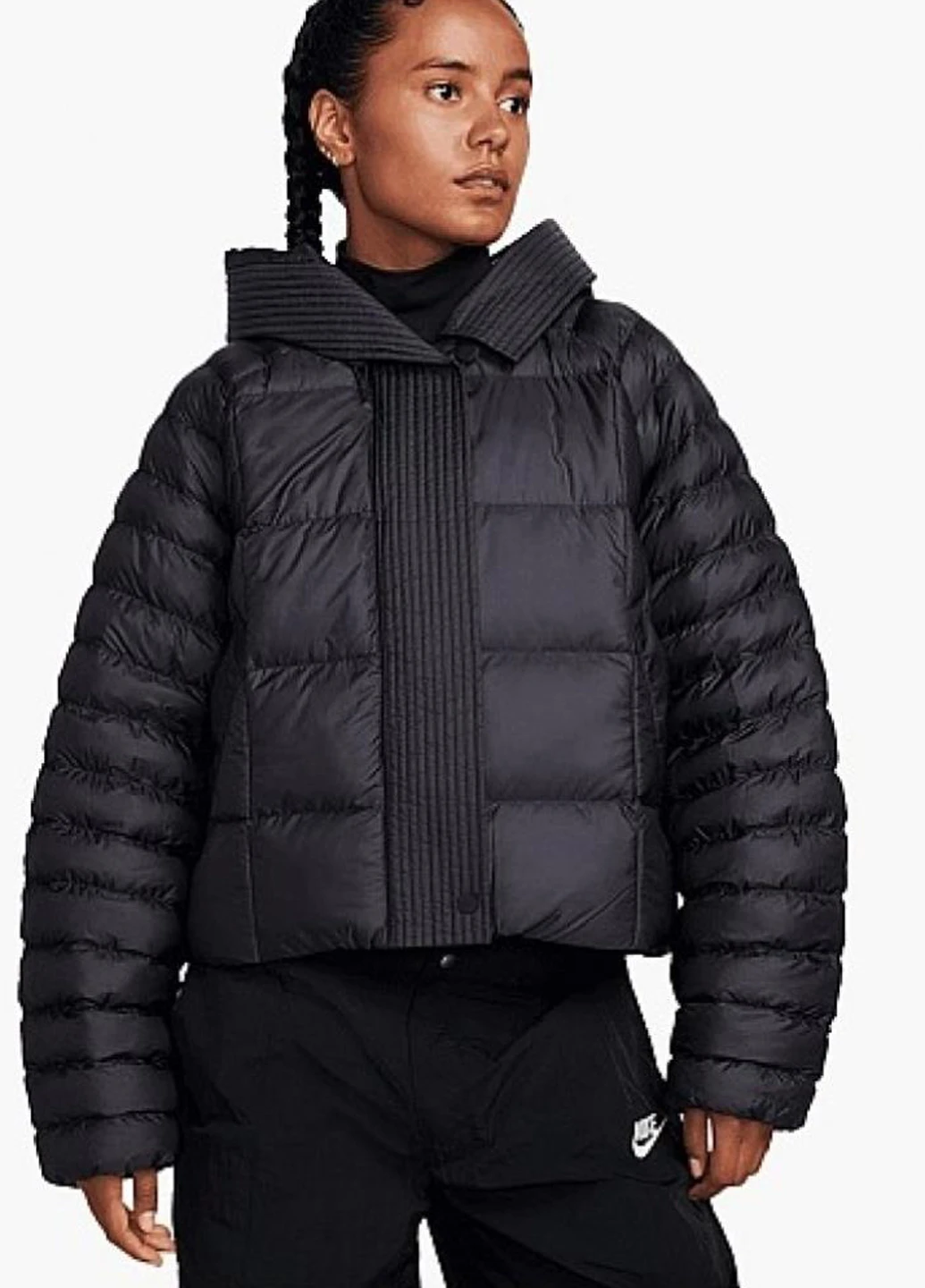 Черная демисезонная куртка fb8729-010 Nike W NSW ESSNTL PRIMA PUFFER