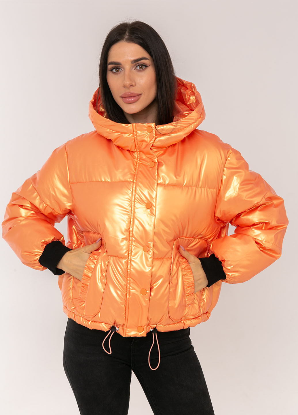 Оранжевая зимняя куртка Icon
