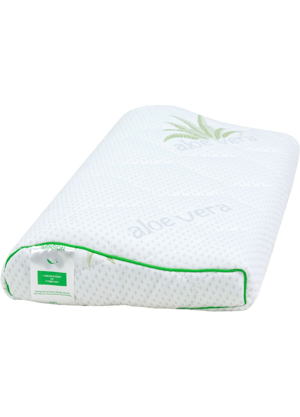 Подушка ортопедична №6123 Green nature Alberto Kiddy 50х29х5/8 (2200003262773) Mirson (254053647)