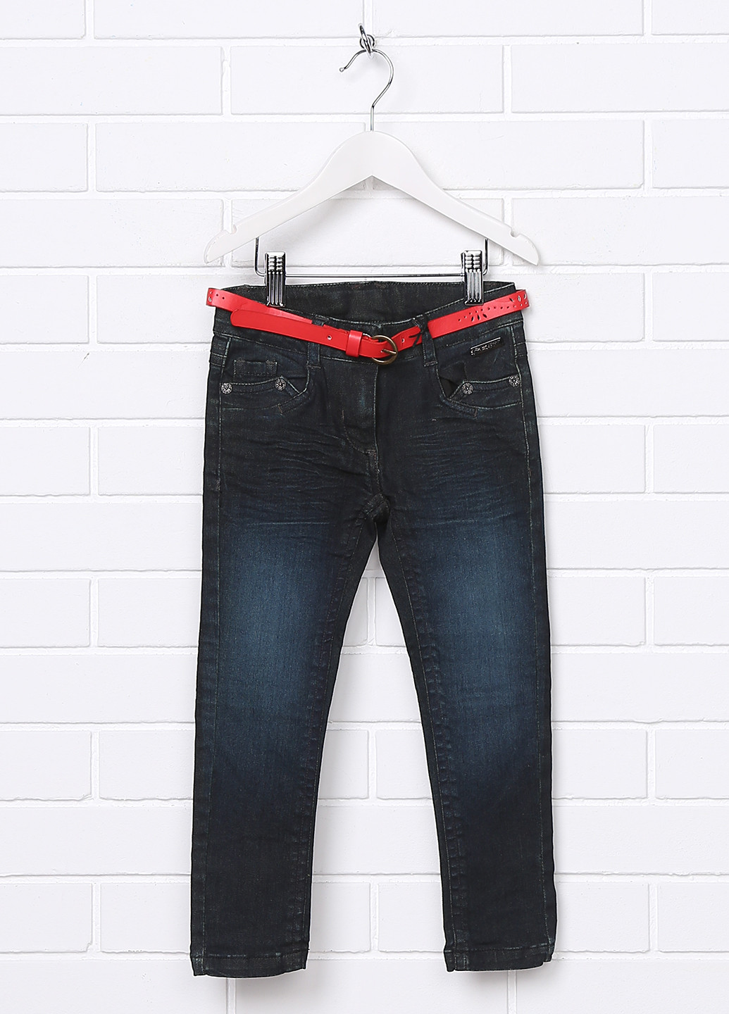 Темно-синие демисезонные со средней талией джинсы Geox