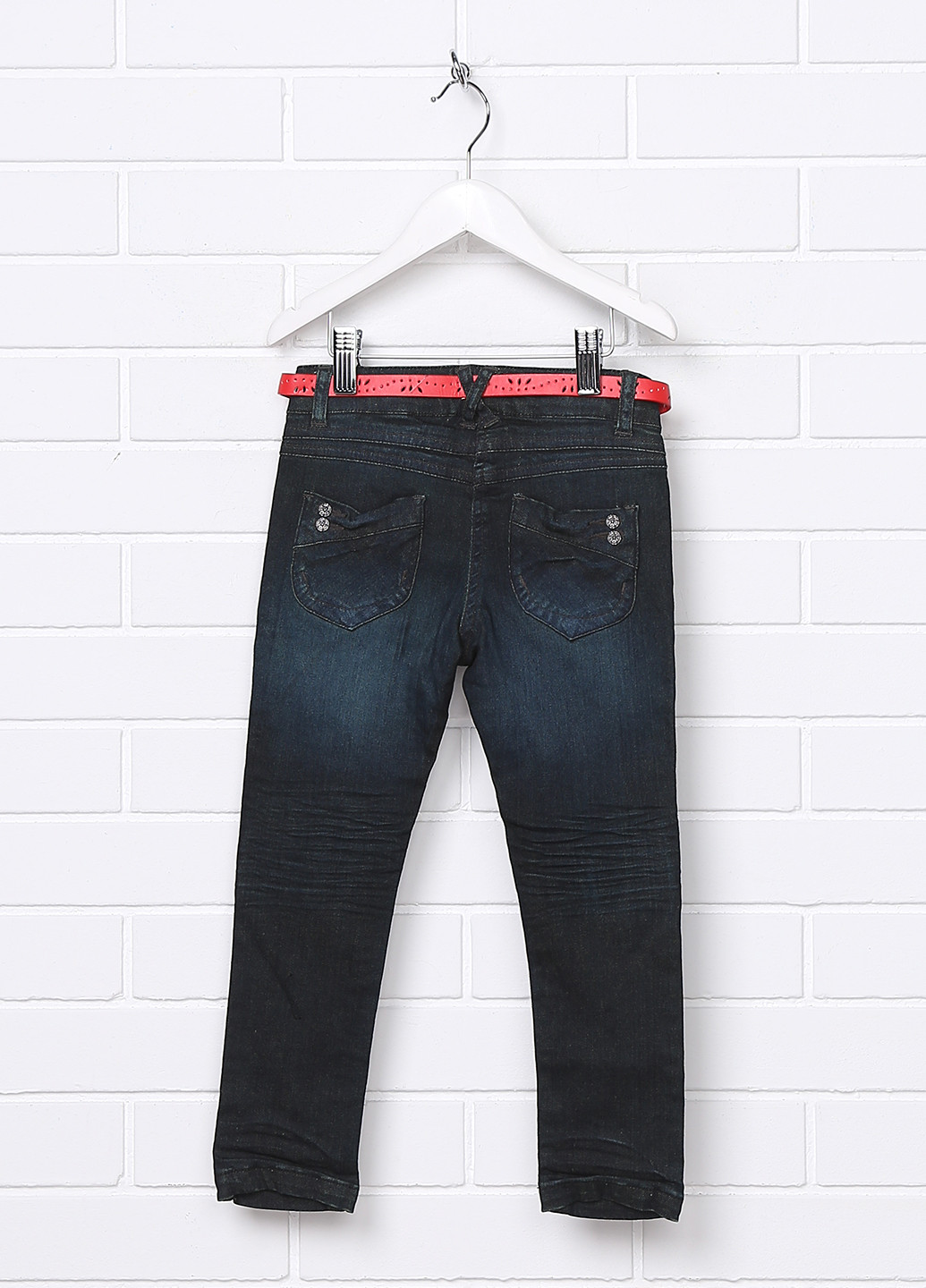 Темно-синие демисезонные со средней талией джинсы Geox